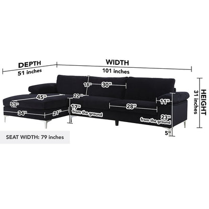 L Shape Sofa :  L Shape Modern Sofa Set