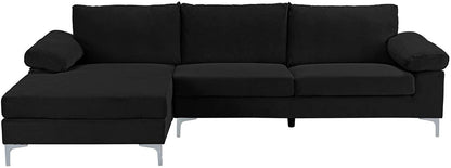 3 Seater Sofa : L-Shape Couch with Extra Wide