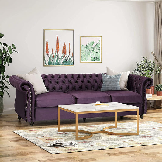 3 Seater Sofa : Chesterfield Modern Sofa Set
