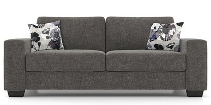 3 Seater Sofa Set Sydney Hardwood, Fabric Sofa Set (Dark Grey)