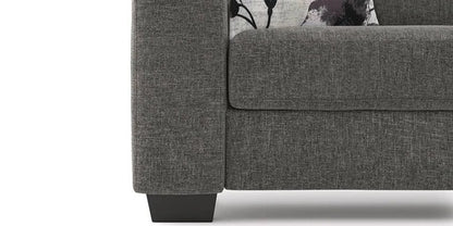 3 Seater Sofa Set Sydney Hardwood, Fabric Sofa Set (Dark Grey)