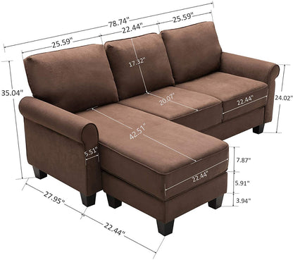L Shape Sofa Set: Sofa Couch for Small Apartment L Shape Sofa Set