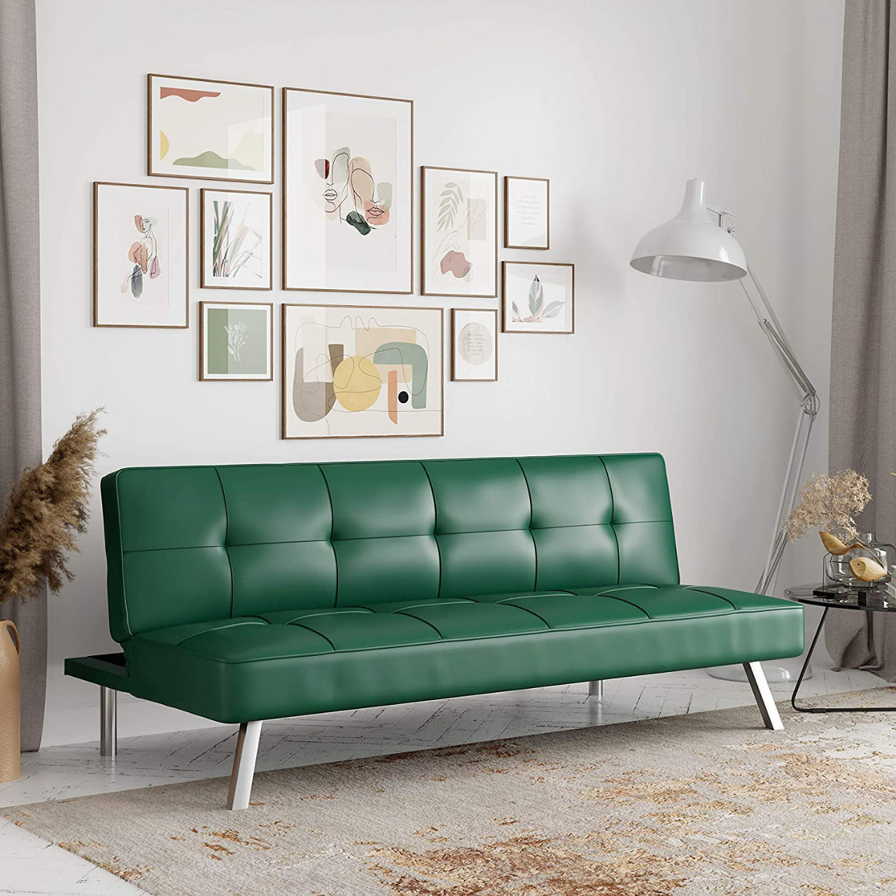 3 Seater Sofa : Sofabed in Dark Gray color