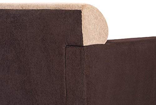3 Seater Sofa:- Prince Fabric Sofa Set (Brown)