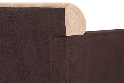 3 Seater Sofa:- Prince Fabric Sofa Set (Brown)