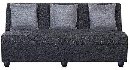 5 Seater Sofa Set: - Delta Fabric Sofa Set (Dark Grey)