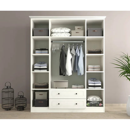 4 Door Wardrobes: Established 4 Door Manufactured Wood Wardrobe