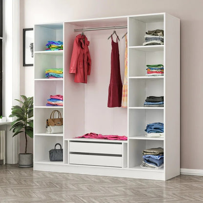 4 Door Wardrobe: 4 Door Manufactured Wood Wardrobe