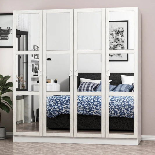 4 Door Wardrobe: 4 Door Manufactured Wood Wardrobe