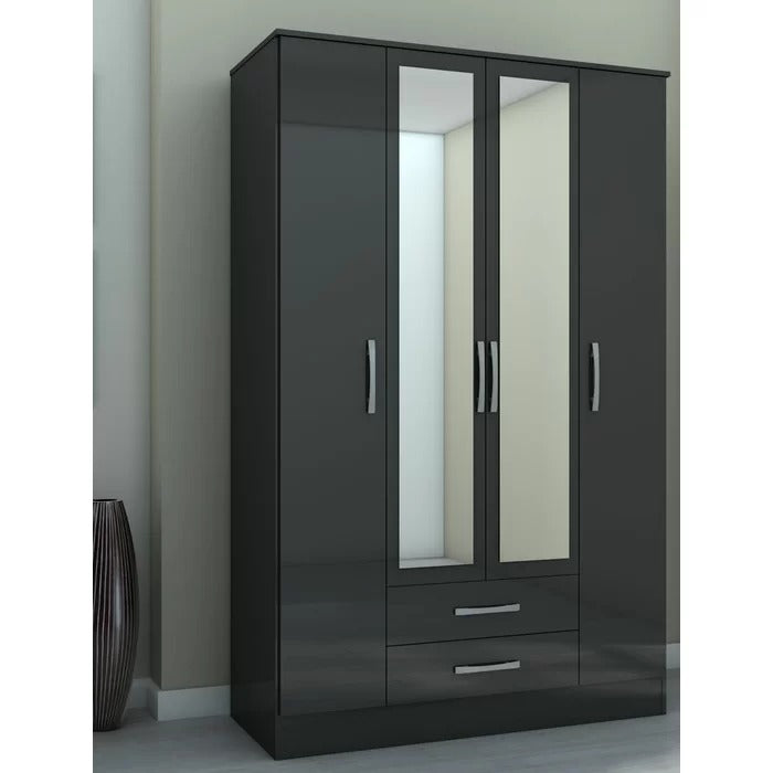 4 Door Wardrobes: 4 Door Manufactured Wood Wardrobe