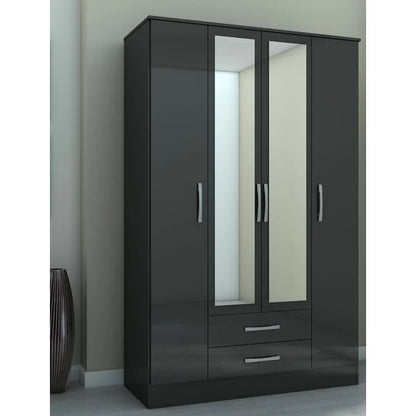 4 Door Wardrobes: 4 Door Manufactured Wood Wardrobe