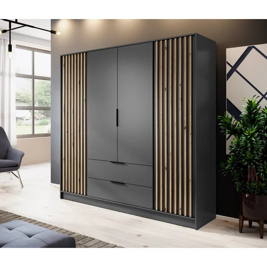 4 Door Wardrobes: Wooden 4 Door Wardrobe