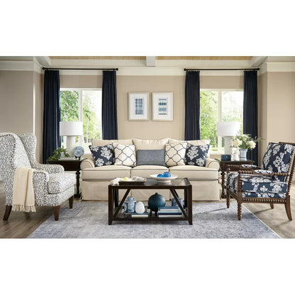 4 Seater Sofa Set: 100'' Rolled Arm Sofa Set