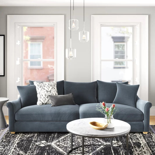 4 Seater Sofa Set: 104'' Recessed Arm Sofa 4 Seater Sofa Set: 104'' Recessed Arm Sofa 