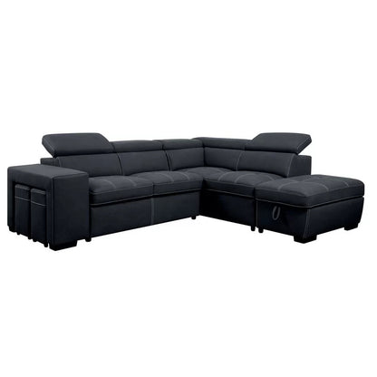 4 Seater Sofa Set: 104'' Square Arm Sofa Bed