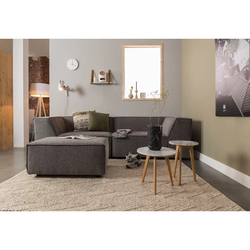 4 Seater Sofa Set: 107'' Tuxedo Arm Sofa
