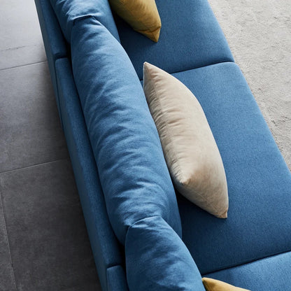 4 Seater Sofa Set: 109'' Square Arm L Shape Sofa Set