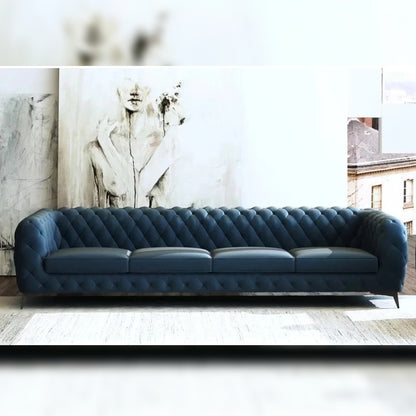 4 Seater Sofa Set 121 Rolled Arm Chesterfield Sofa