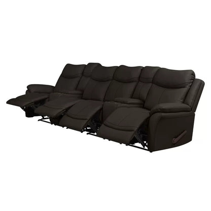4 Seater Sofa Set: 132.5'' Wide Home Theater Recliner