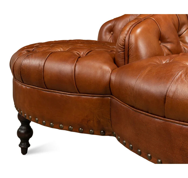 4 Seater Sofa Set: 57'' Leatherette Armless Sofa