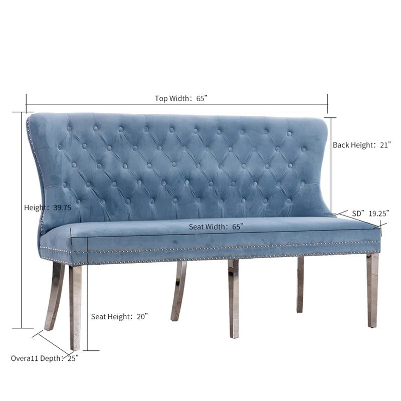 4 Seater Sofa Set: 65.25'' Loveseat Sofa