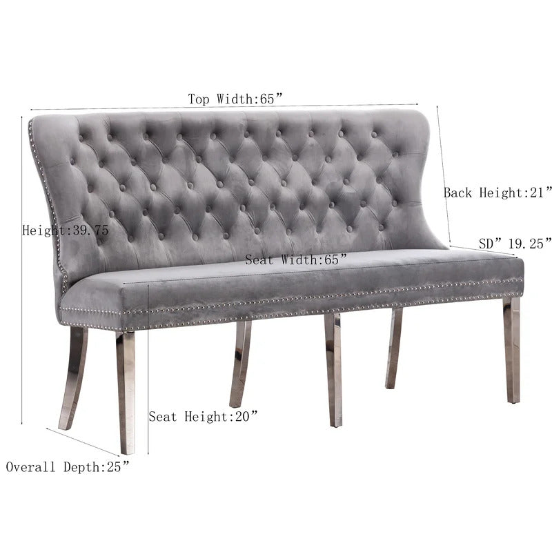 4 Seater Sofa Set: 65.25'' Loveseat Sofa