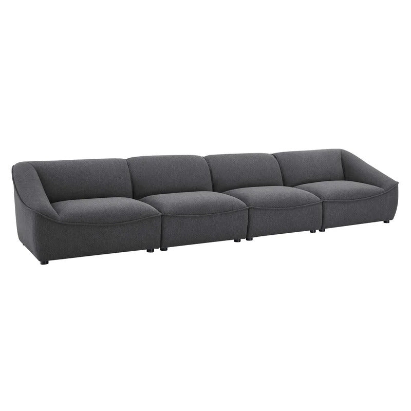 4 Seater Sofa Set: 65.25'' Upholstered Sofa