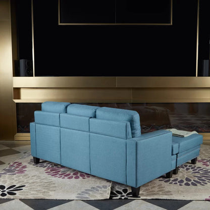4 Seater Sofa Set: 74.8''L Shape Sofa Set