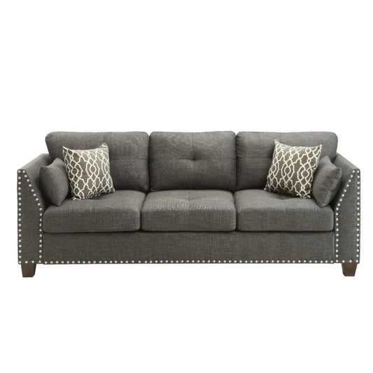 4 Seater Sofa Set 81 Linen Square Arm Sofa