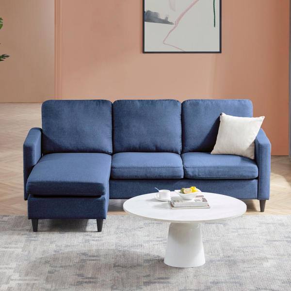 4 Seater Sofa Set: 82.6'' Square Arm Modular Sofa