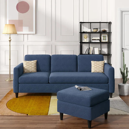 4 Seater Sofa Set: 82.6'' Square Arm Modular Sofa