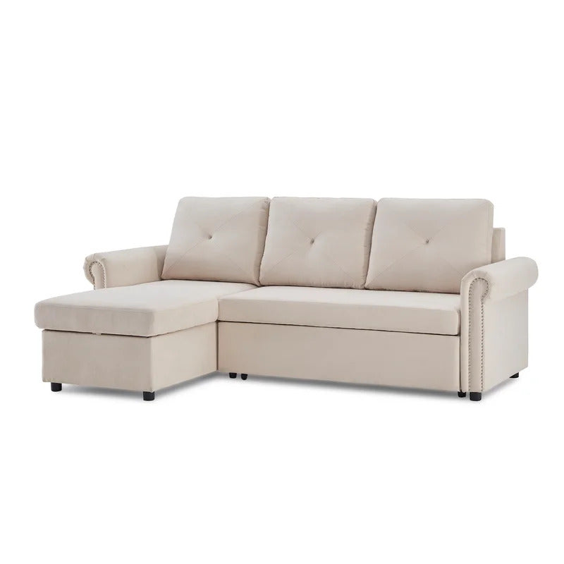 4 Seater Sofa Set: 83.46'' Flared Arm Sofa Bed