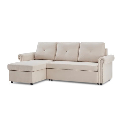 4 Seater Sofa Set: 83.46'' Flared Arm Sofa Bed