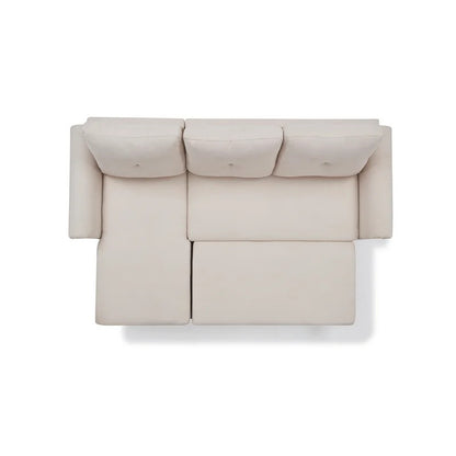4 Seater Sofa Set: 83.46'' Flared Arm Sofa Bed