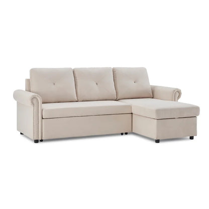 4 Seater Sofa Set: 83.46'' Flared Arm Sofa Bed