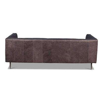 4 Seater Sofa Set : 83'' Leatherette Square Arm