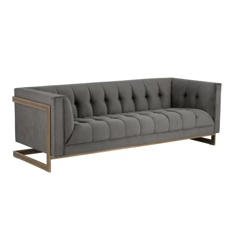 4 Seater Sofa Set: 87'' Tuxedo Arm Sofa