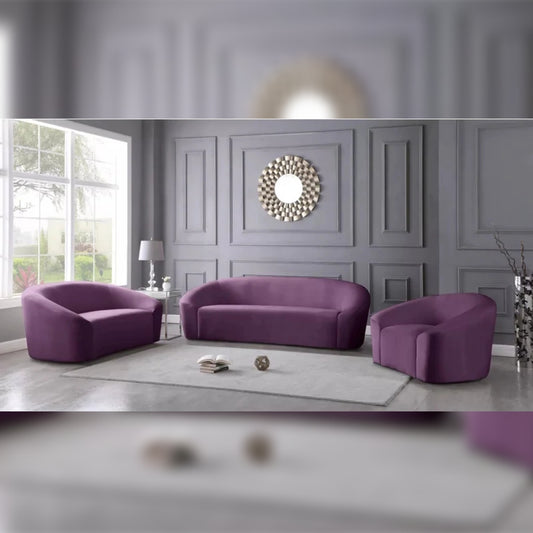 4 Seater Sofa Set 91 Velvet Curved Sofa Set