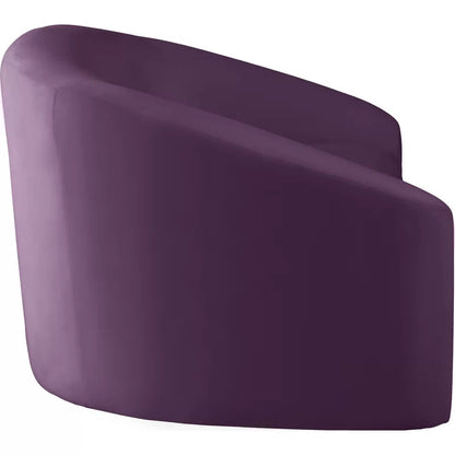 4 Seater Sofa Set: 91'' Velvet Curved Sofa Set