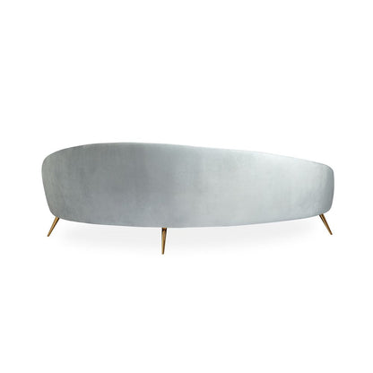 4 Seater Sofa Set : 94'' Velvet Curved Sofa