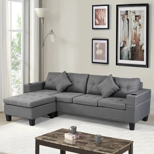 4 Seater Sofa Set  98 L Shape Sofa