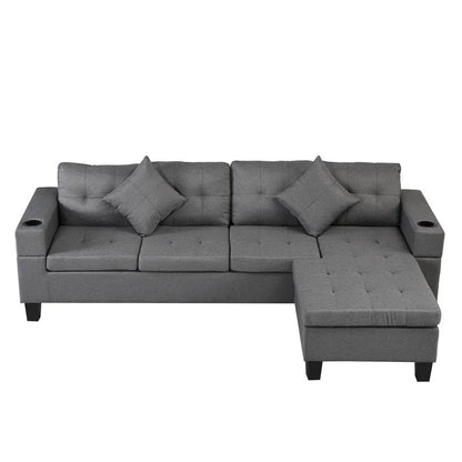 4 Seater Sofa Set : 98'' L Shape Sofa