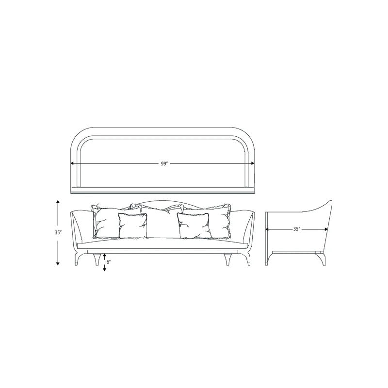 4 Seater Sofa Set: 99'' Sofa Set