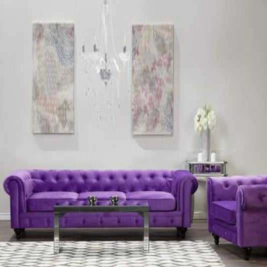 4 Seater Sofa Set Alden with Velvety 