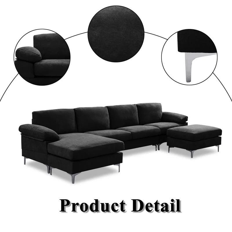 4 Seater Sofa Set : Pillow Top Arm Sofa
