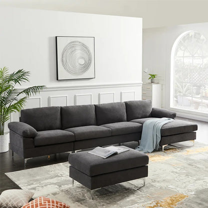 4 Seater Sofa Set : Pillow Top Arm Sofa