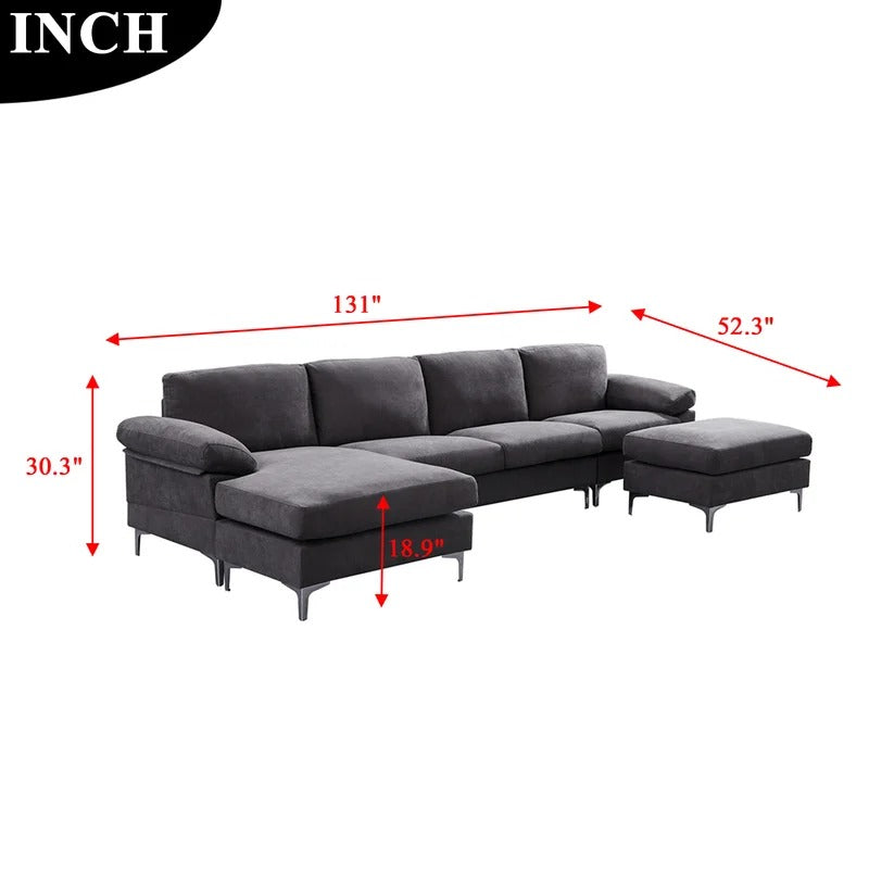 4 Seater Sofa Set : Pillow Top Arm Sofa