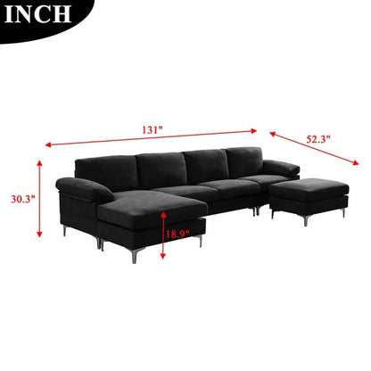 4 Seater Sofa Set : Pillow Top Arm Sofa