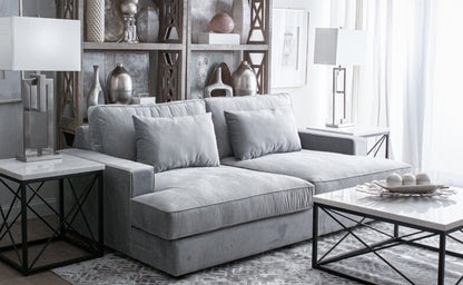 2 Seater Sofa Set : Square Arm Sofa