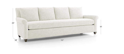 4 Seater Sofa Set Ultra Grande Fabric Sofa Set (White)